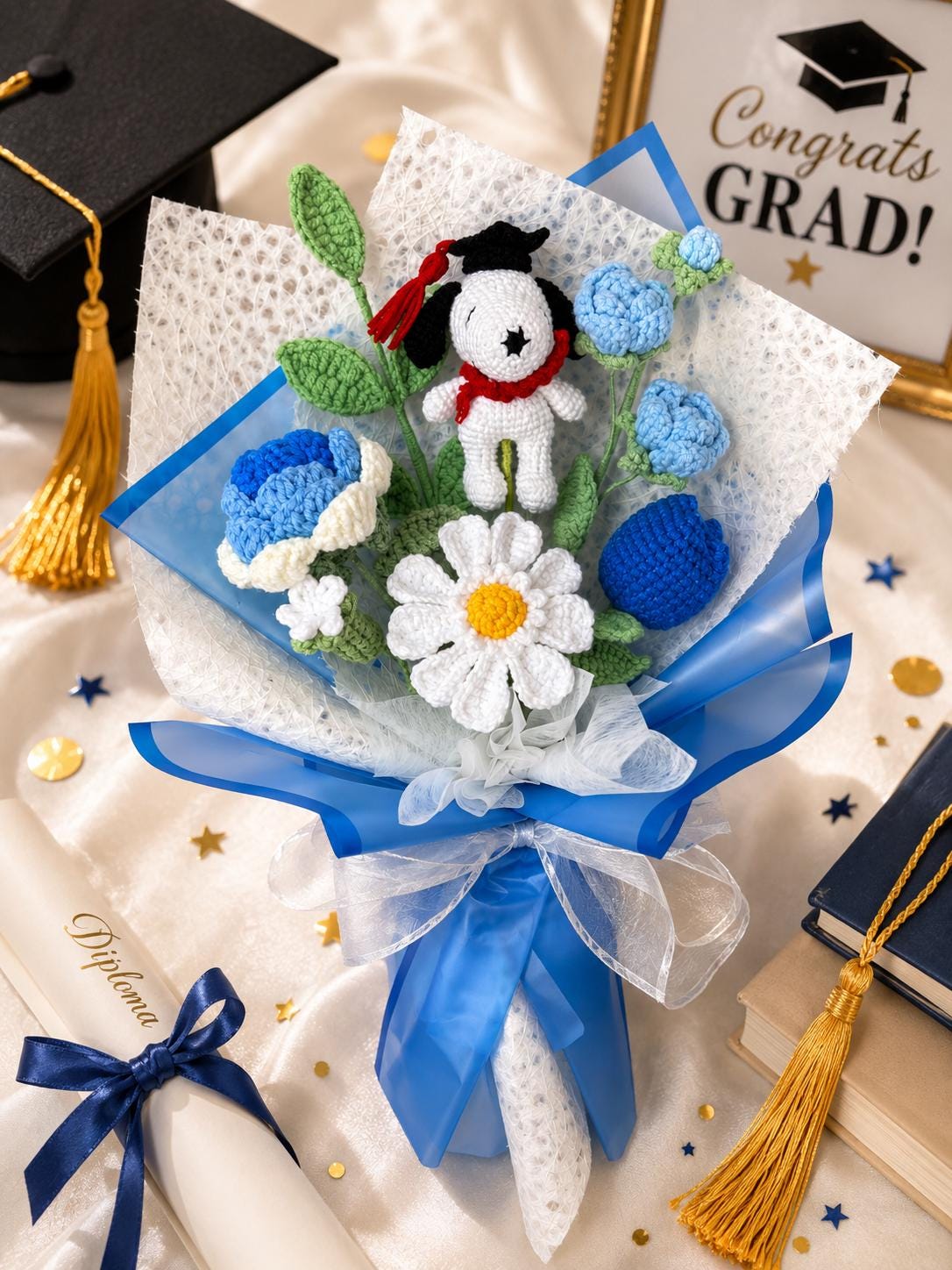 Crochet Graduation Bouquet