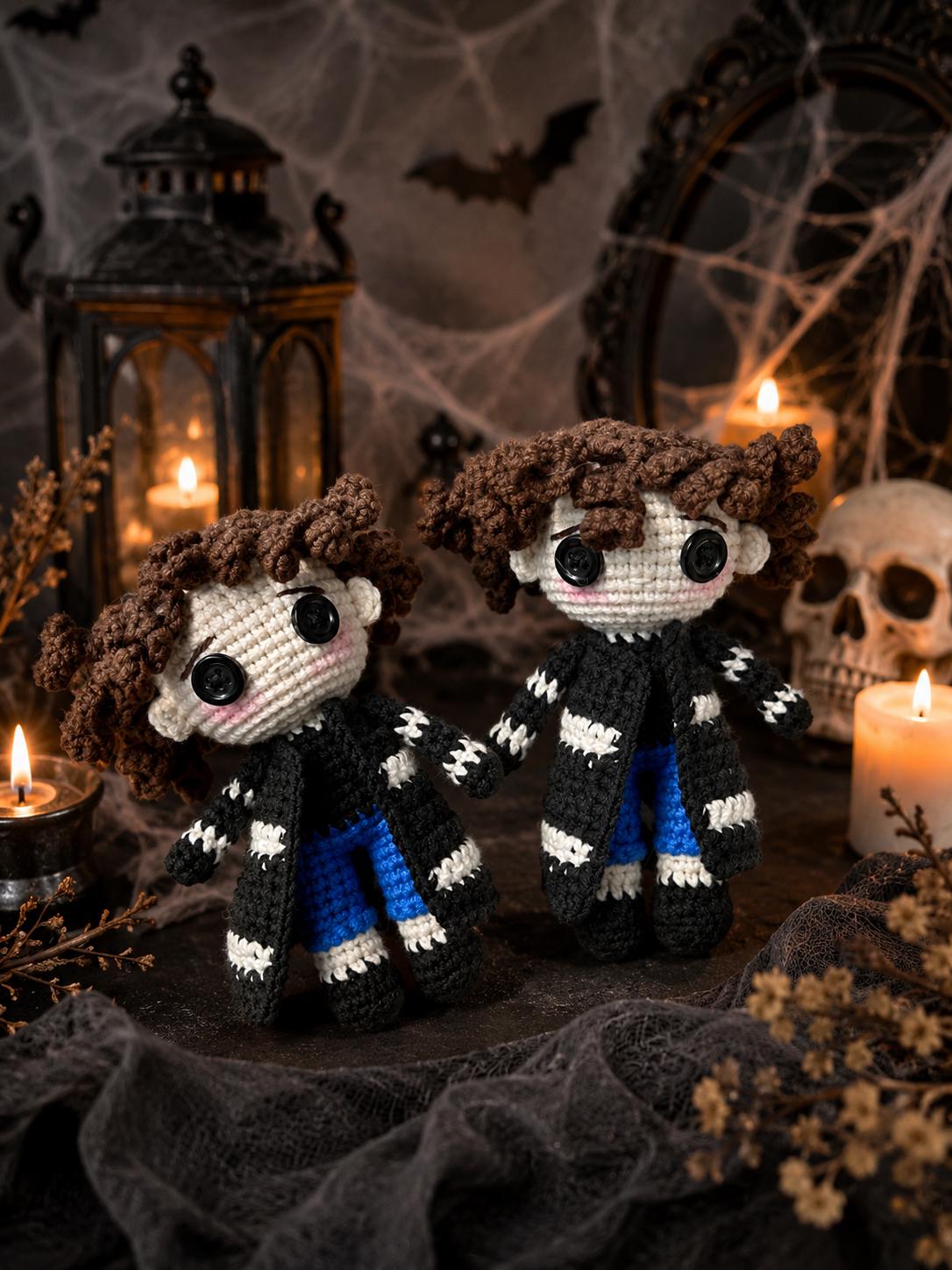 Crochet Coraline Keychain