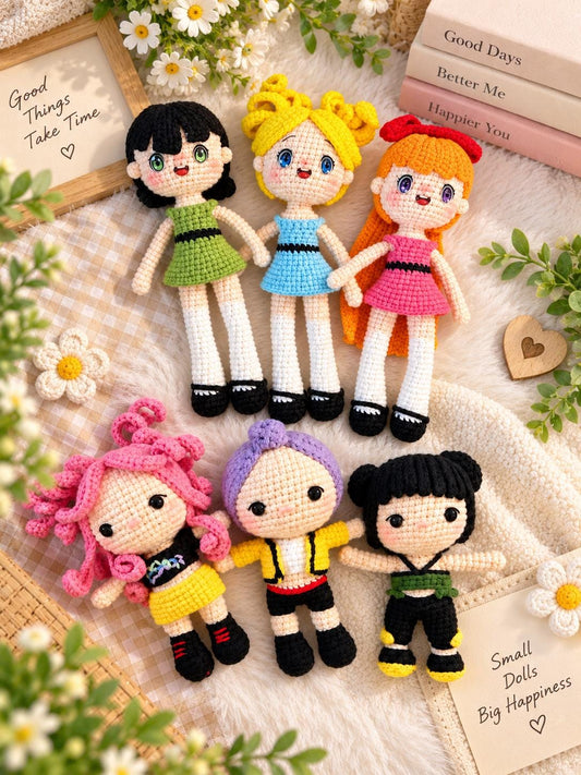 Beautiful Girls Crochet Collection – Handmade Amigurumi