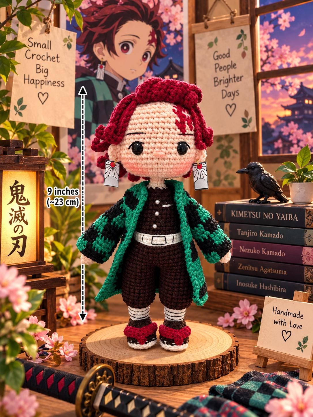 Crochet Anime Demon Slayer Keychain