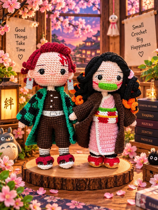 Crochet Anime Demon Slayer Keychain